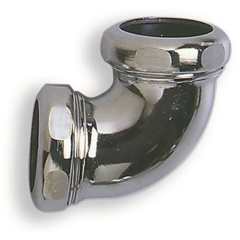 Curva MM in ottone cromato con dadi e guarnizioni coniche 1"1/4x32 429700OC11/4