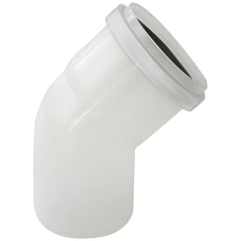 CURVA MONO-PARETE IN PPs 45° - LINEA CONDENSAZIONE Diam. 100