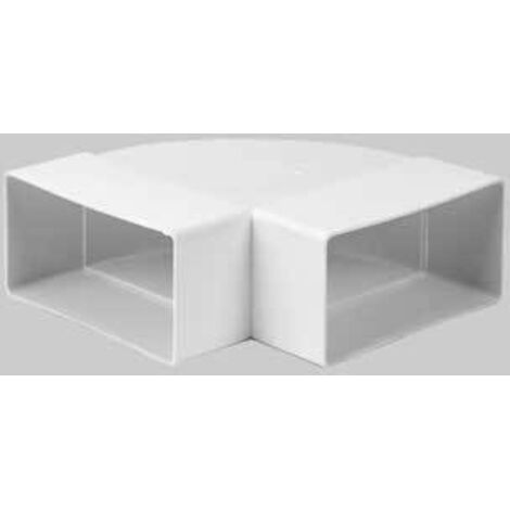 Curva orizzontale per tubo rettangolare mm 110x55