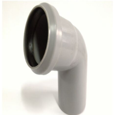 CURVA PER SCARICO HTB Ø50MM/67,3° - CONGUARNIZIONE - IN POLIPROPILENE COLORE GRIGIO
