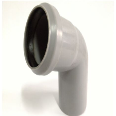 CURVA PER SCARICO HTB Ø50MM/67,3° - CONGUARNIZIONE - IN POLIPROPILENE COLORE GRIGIO
