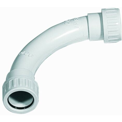 Curva per tubi diametro 25 mm ip65 set 2 pezzi electraline - electraline