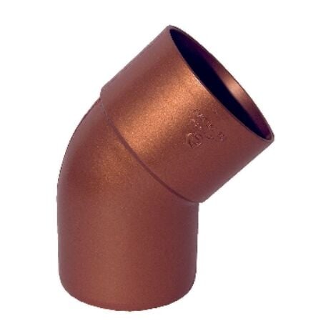 CURVA PLUVIALE 45° Diam. 100 -  Rame rosso DH