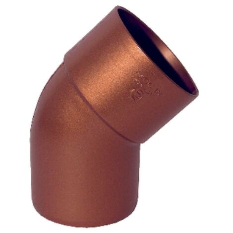 CURVA PLUVIALE 45° Diam. 100 -  Rame rosso DH
