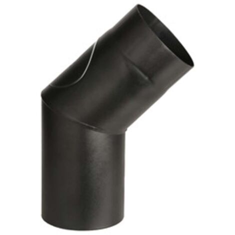 CURVA PORCELLANATA 45 C/ISPEZ D 12CM NERO OPACO TOP