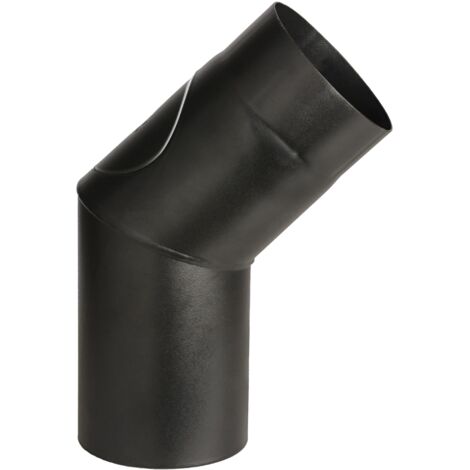 CURVA PORCELLANATA 45 C/ISPEZ D 12CM NERO OPACO TOP