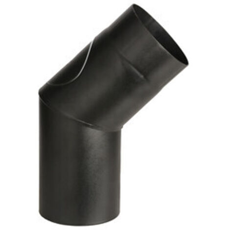 CURVA PORCELLANATA 45 C/ISPEZ D 15CM NERO OPACO TOP