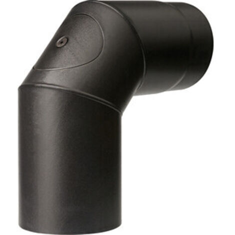 CURVA PORCELLANATA 90 C/ISPEZ D 13CM NERO OPACO TOP- 1,0 pz