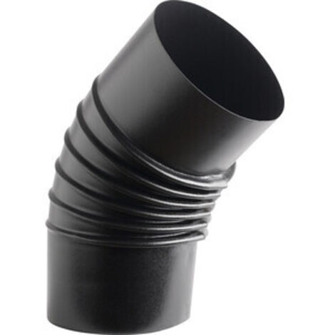 CURVA PORCELLANATA PIEGHETTATA 45 D 10CM NERO OP CLASSIC