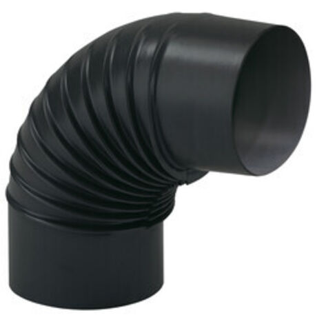 CURVA PORCELLANATA PIEGHETTATA 90 D 10CM NERO OP CLASSIC