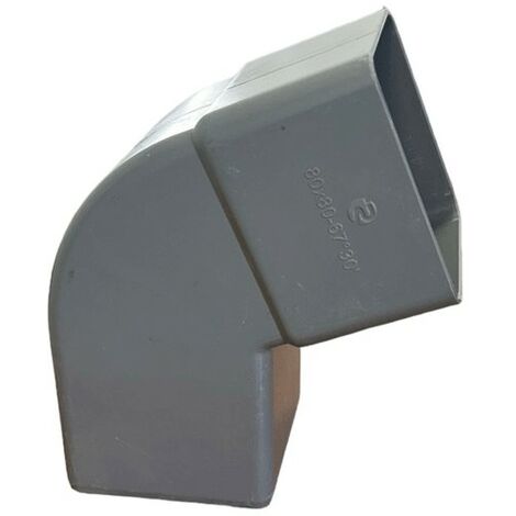 Curva Per Pluviale Quadra 67°- 80 Marrone In Pvc L 14 Cm | Leroy - Foto 6