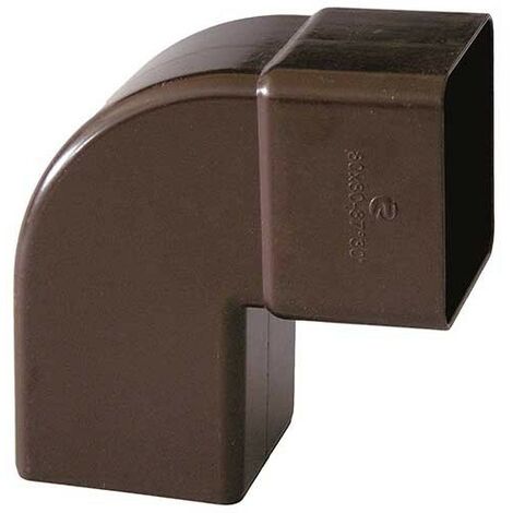 Curva quadra 87.30° per pluviali : Colore - Marrone, Diametro - 100