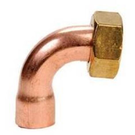 CURVA RAME 90° CON DADO GIREVOLE 1/2 x 16 IBP