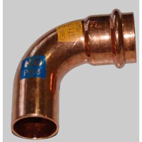 CURVA RAME A PRESSARE 90° MASCHIO/FEMMINA - 35 x 35