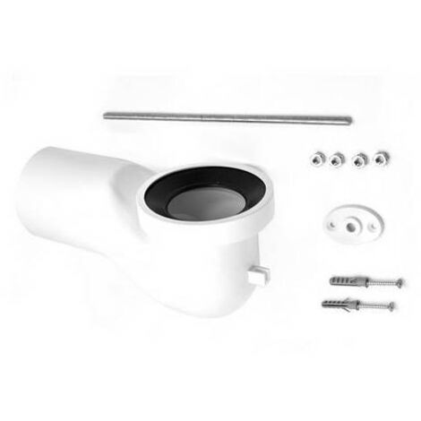 CURVA TECNICA PER WC D.110 + KIT STAFFA Diam. 110 DH