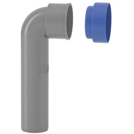 Curva tecnica prolungata senza morsetto con tappo htsw  valsir diam. 40/46