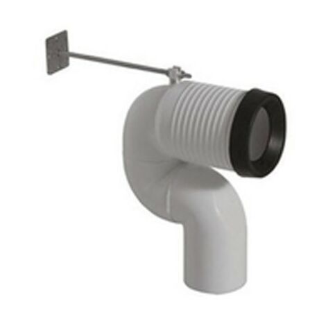 Curva tecnica regolabile da cm 16 a 22 per wc di Ceramica Azzurra