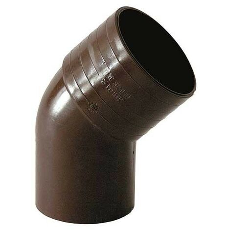 Curva tonda 45° per pluviali : Colore - Marrone, Diametro - 100