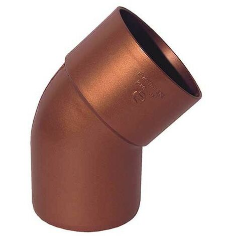 Curva tonda 45° per pluviali : Colore - Rame rosso, Diametro - 100