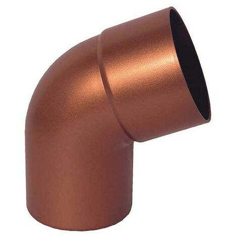 Curva tonda 67.30° per pluviali : Colore - Rame rosso, Diametro - 100