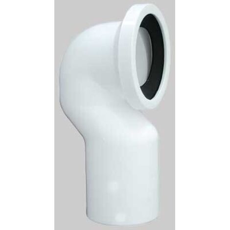 CURVA VASO PER SCARICO UNIVERSALE - Bianca Ø 110 c/guarnizione