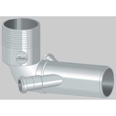CURVA WC 2 ATTACCHI Ø40 O-RING - Ø 100