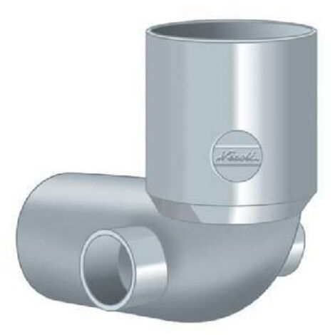 CURVA WC CON 2 ATTACCHI LATERALI Diam. 100/50/50 NICOL