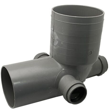 CURVA WC D.100 3 ATTACCHI Diam. 40 Destro/Sinistro/Poste