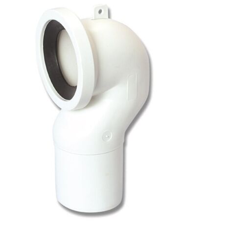 Curva wc per raccordi scarichi wc da mm.90-100 a braghe con diametro interno mm.110 232500PB