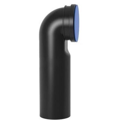 Curva WC per vaso sospeso completa di guarnizione e tappo di protezione ø110/110 mm polietilene PEHD VS0364003