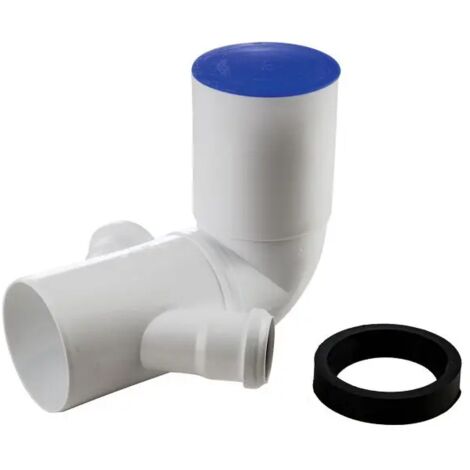 Curva wc prolungata ad innesto in pp con 2 attacchi orientabili serie ed tech ø110/50/50 WAVIN