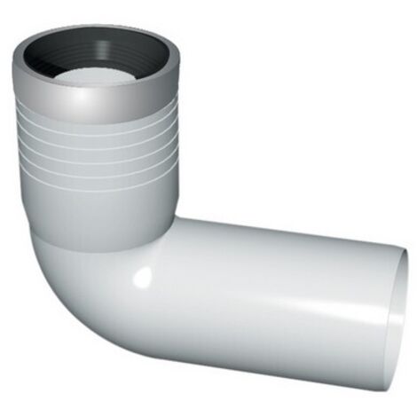 CURVA WC PROLUNGATA CON GUA0RNIZIONE E TAPPO Diam. 110/116 NICOL