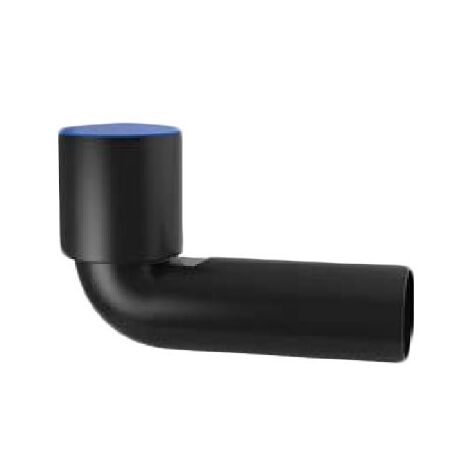 Curva WC prolungata con tappo di protezione ø110 mm polietilene PEHD VS0362003