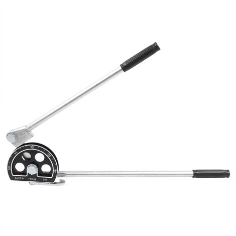 Curvatubi manuale da 19 mm, 3/4 di pollice, 180°, in acciaio + lega di alluminio ad alta durezza, adatto per tubi di rame.