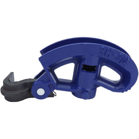 Curvatubi manuale da 3/4", strumento zincato per piegare tubi da 1/2" a 3/4", blu