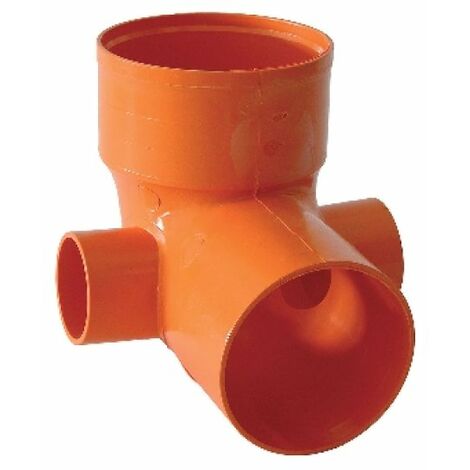 CURVE WC 2 ATTACCHI IN PVC ROSSO Diam. 100 att. Diam. 40