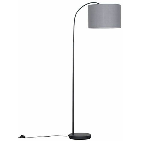Curva 150cm Dark Grey Floor Lamp + LED Bulb
