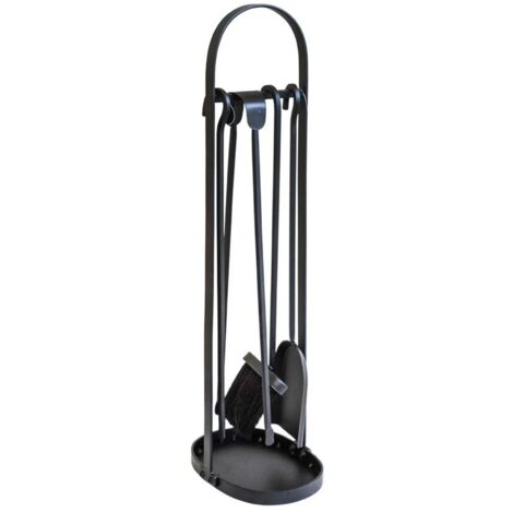 Curved Companion Set - L24 x W17 x H71 cm - Black