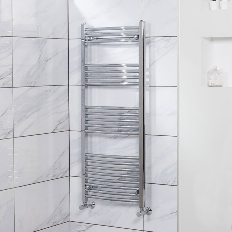 Curved Heated Towel Rail Radiator Bathroom Central Heating Ladder