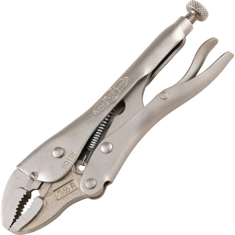 Vise-Grip T0702EL4 - Curved Jaw Locking Pliers with Wire Cutter - 180mm-7 - Irwin