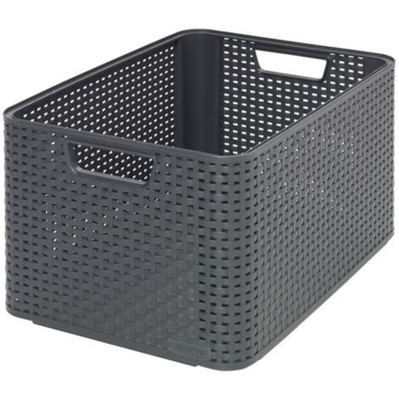 Panier de rangement Curver Style 30L Anthracite