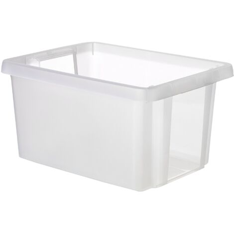 CURVER 225353 BOX ESSENTIALS 16L PLASTIQUE, TRANSPARENT, 30X39X20 CM