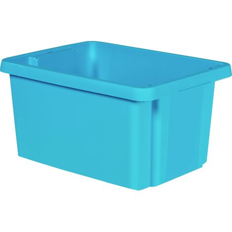 Curver 225366 Boîte de rangement ESSENTIALS Drehstapelbox 16L, blau bleu 1 pc(s) W723043