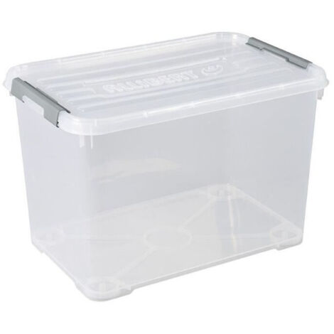 Curver 243865 Bac en plastique HANDY fermé, empilable (l x H x P) 400 x 390 x 600 mm transparent 1 pc(s)