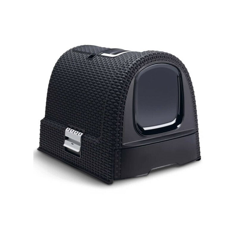 Curver - Bac a litiere pour chats 51x38,5x39,5 cm Anthracite