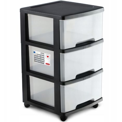Curver Basket de Storage de plastica, Nero, 37 x 39 x 61 cm