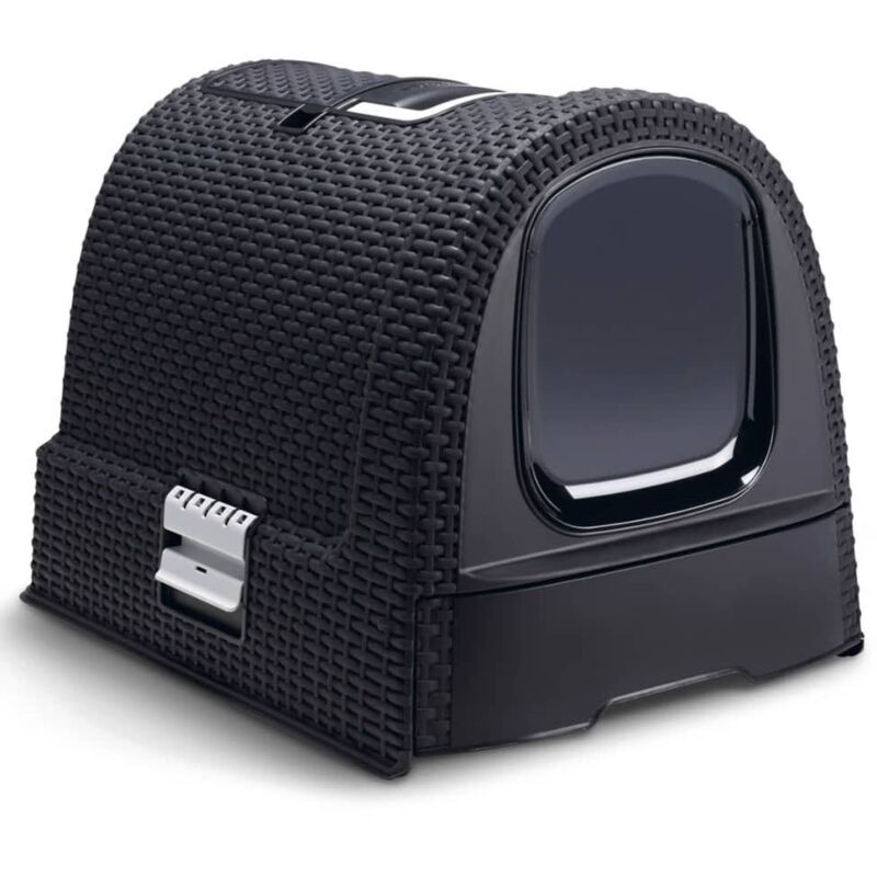

Curver Caja Cubierta de Arena para Gatos 51x38,5x39,5 cm Antracita - Antracita