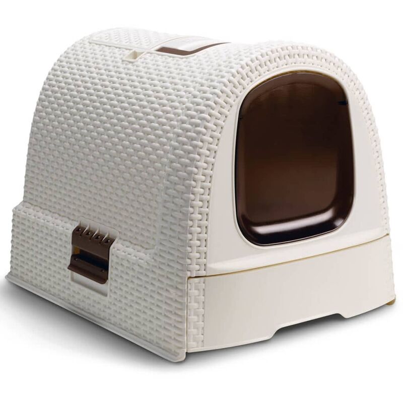 

Curver Caja Cubierta de Arena para Gatos 51x38,5x39,5 cm Blanco - Blanco