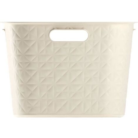 Curver Cesta Portabiancheria Softex Bianco Gesso