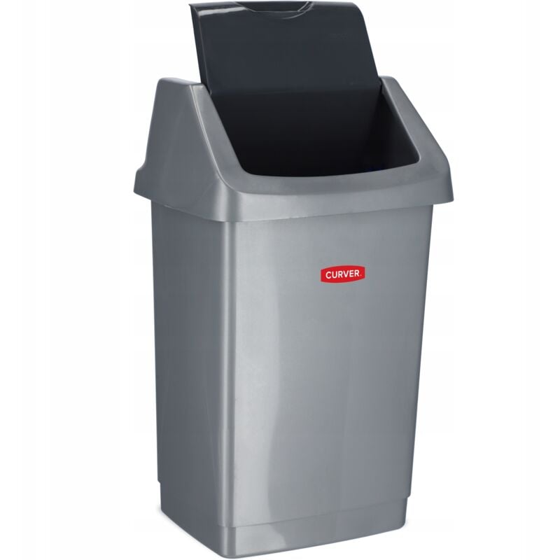 Click-it 25L - Argent/graphite Panier basculant pour poubelle